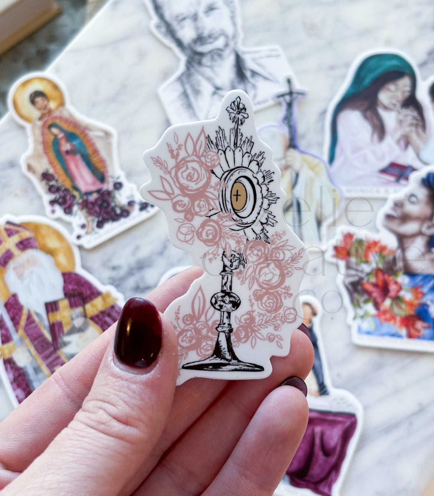 Floral Monstrance  |  Sticker