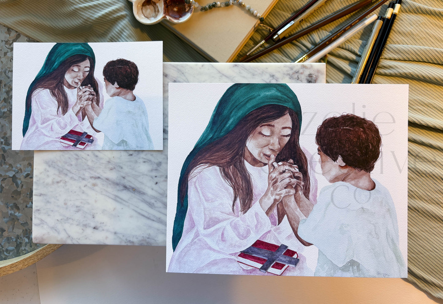 Saints Monica & Augustine  |  Print