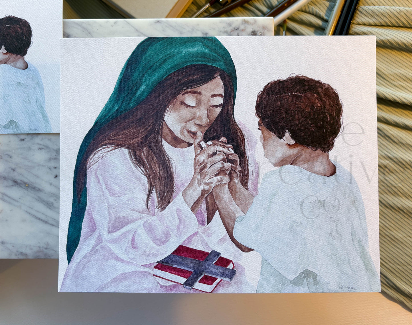 Saints Monica & Augustine  |  Print