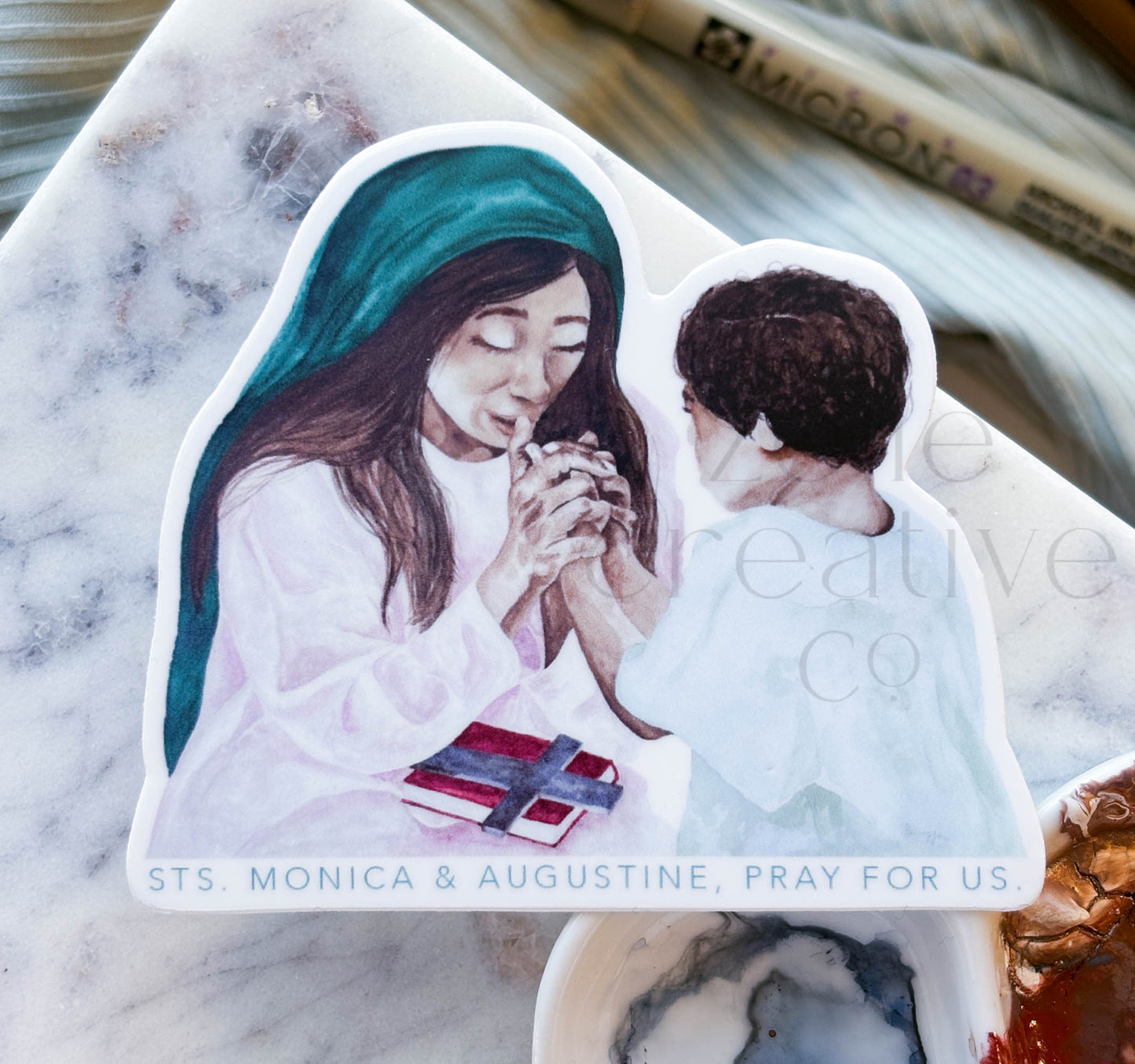 Saints Monica & Augustine | Sticker