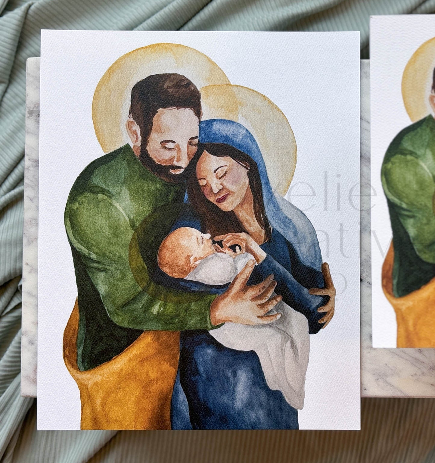 Watercolor Holy Family | Print
