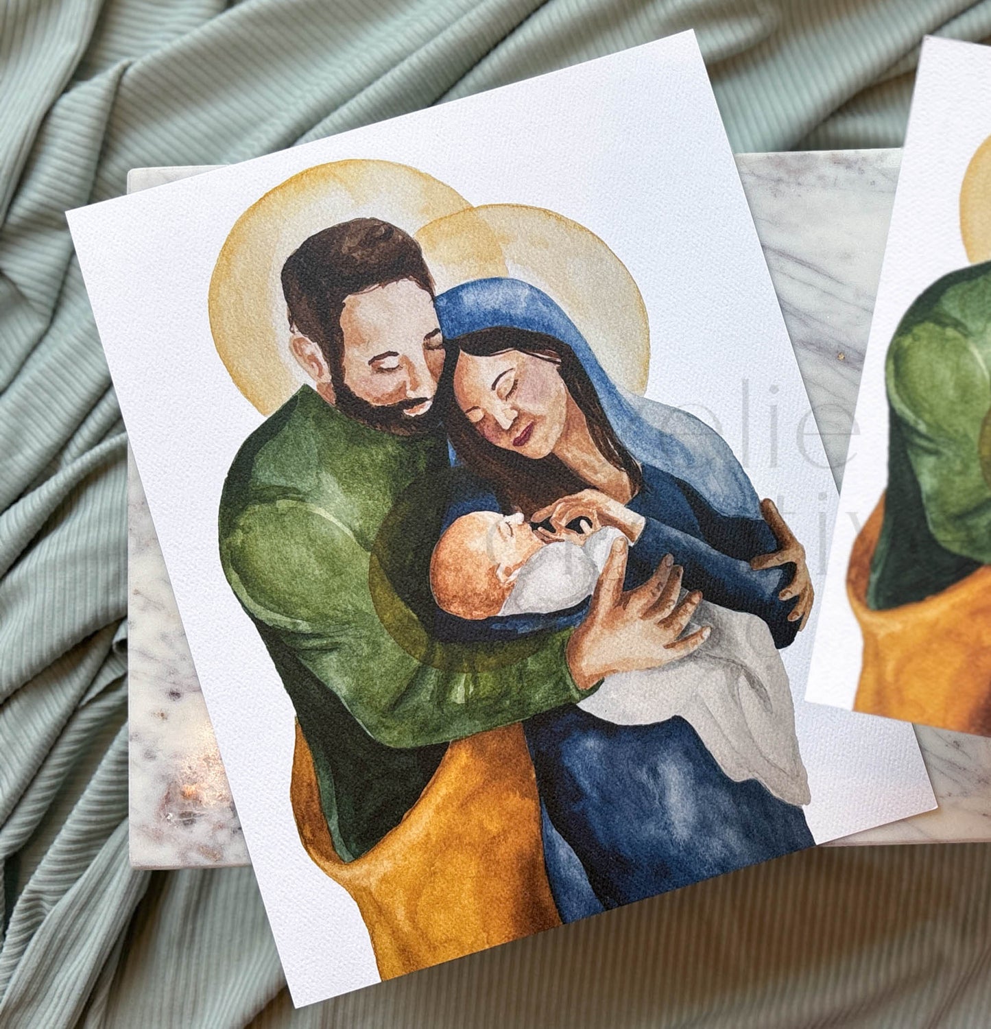 Watercolor Holy Family | Print