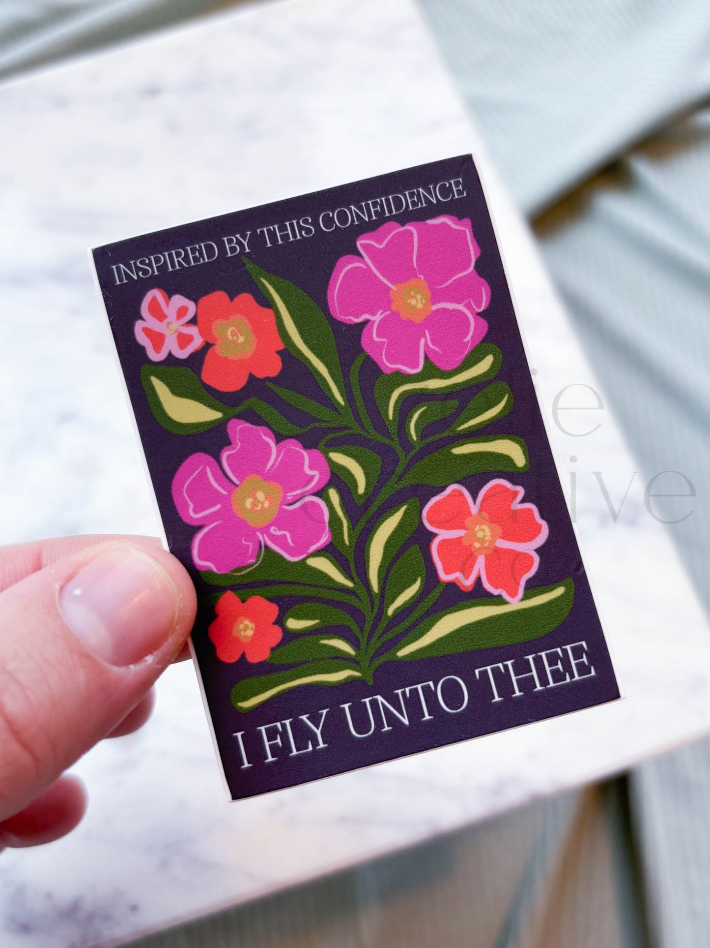 I Fly Unto Thee, Memorare | Sticker