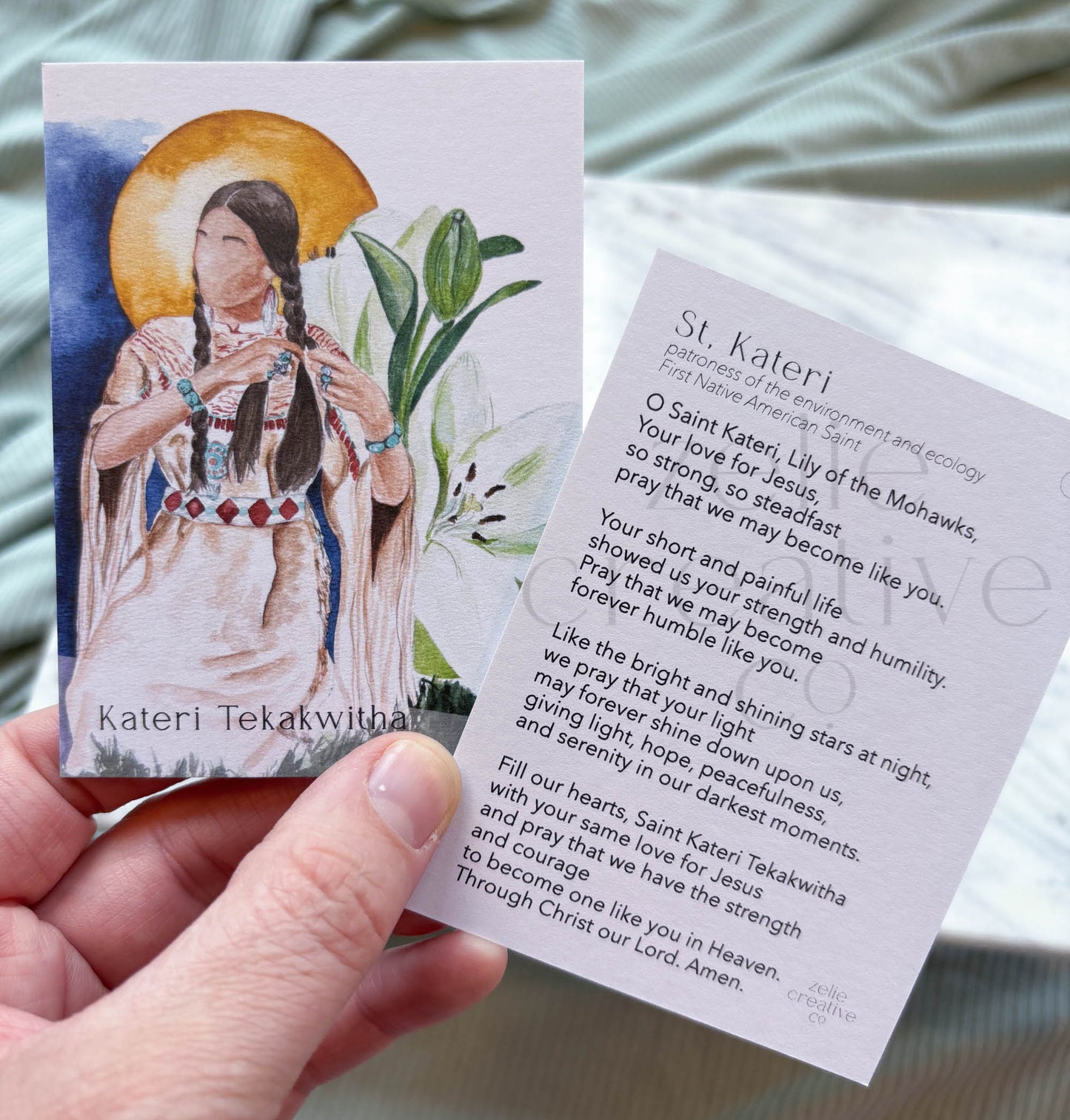 St. Kateri Tekakwitha | Prayer Card