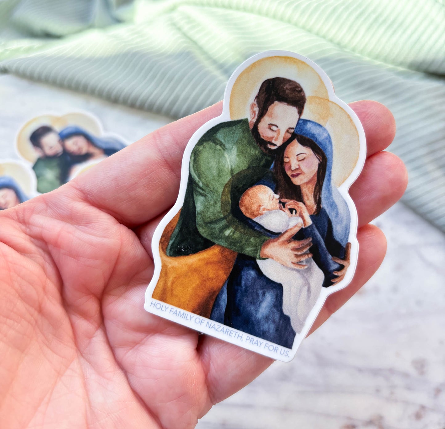 Watercolor Holy Family | Sticker