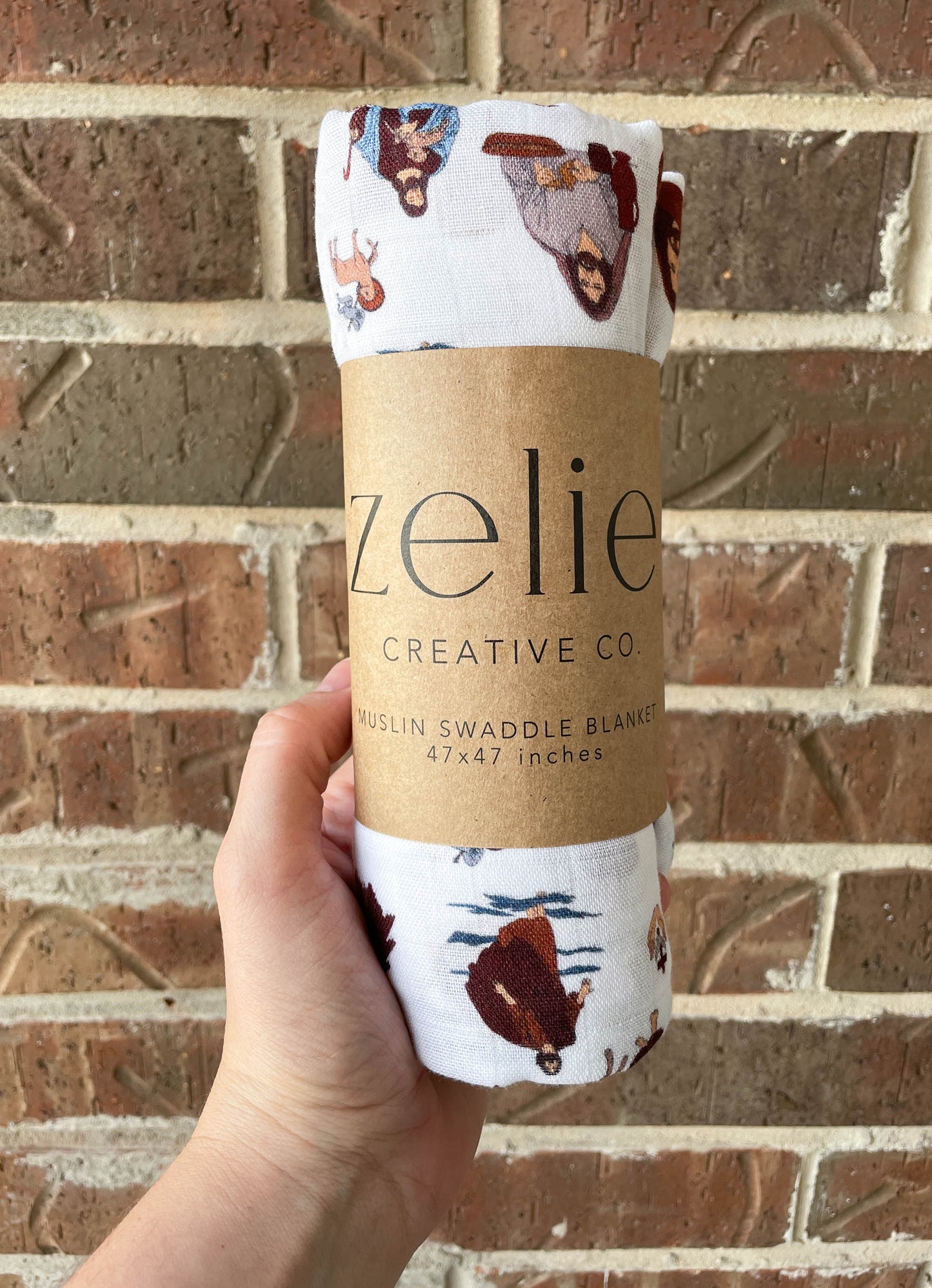 Wrapped in Christ | Jesus Themed Muslin Swaddle Blanket