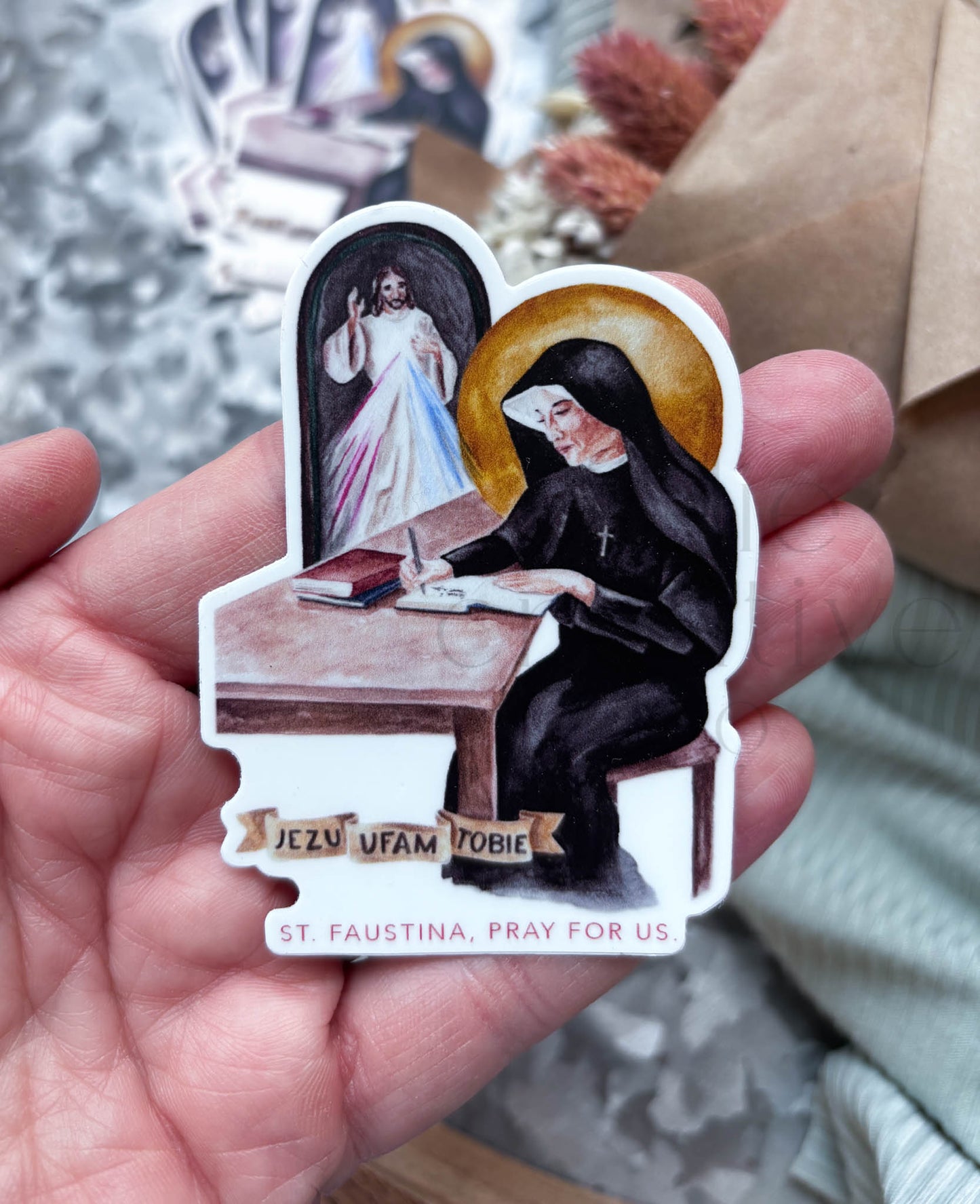 St. Faustina Kowalska, Divine Mercy | Sticker