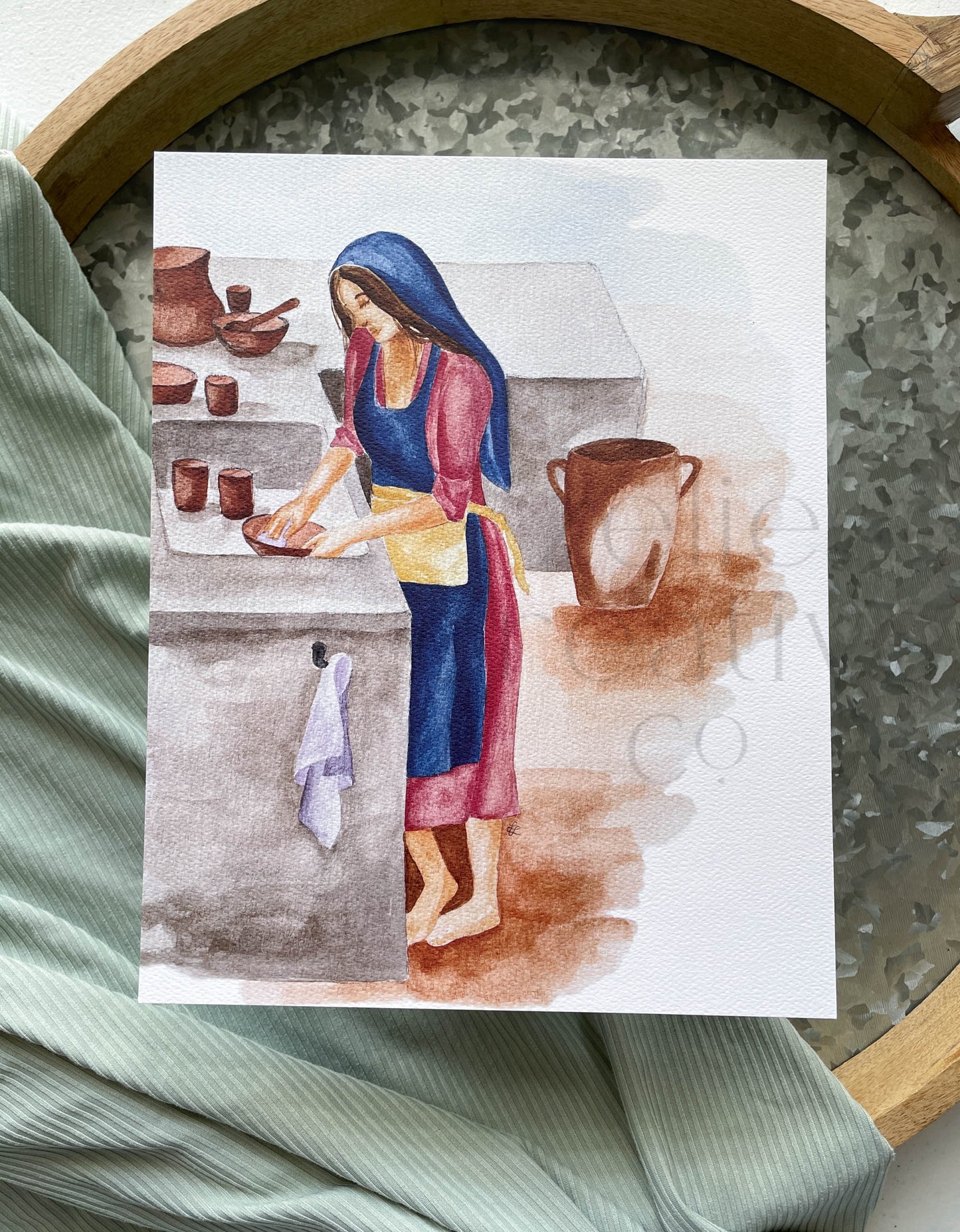 Mary's Work, Dishes  |  Print