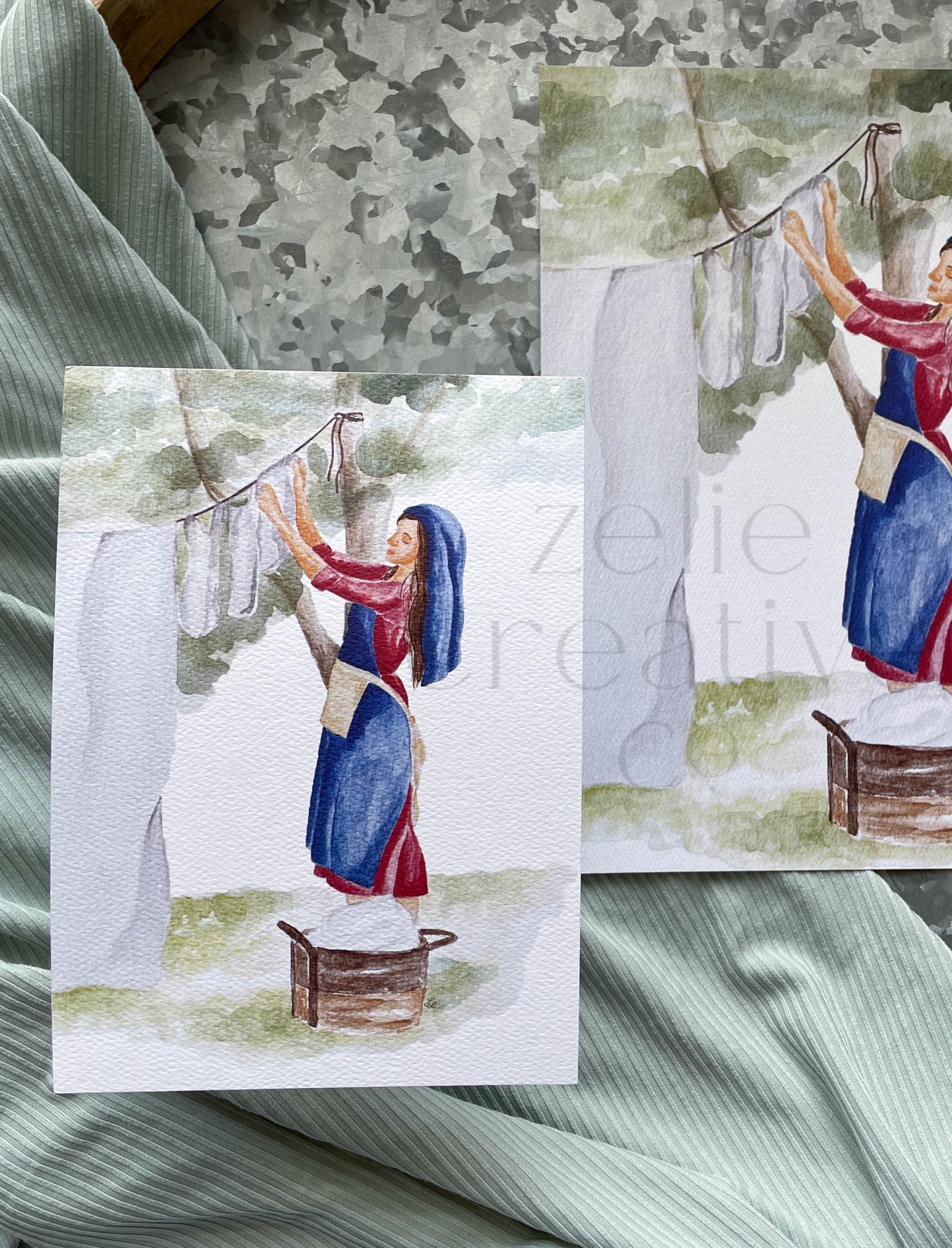 Mary's Work, Laundry  |  Print