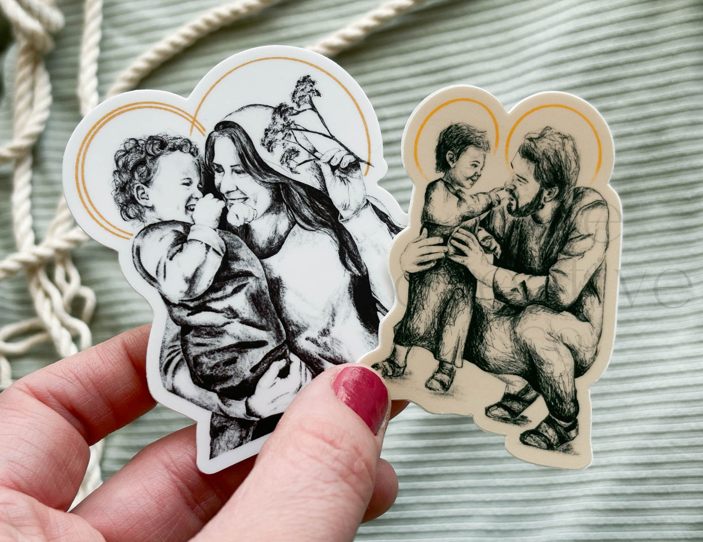 Mary & The Child Jesus | Sticker