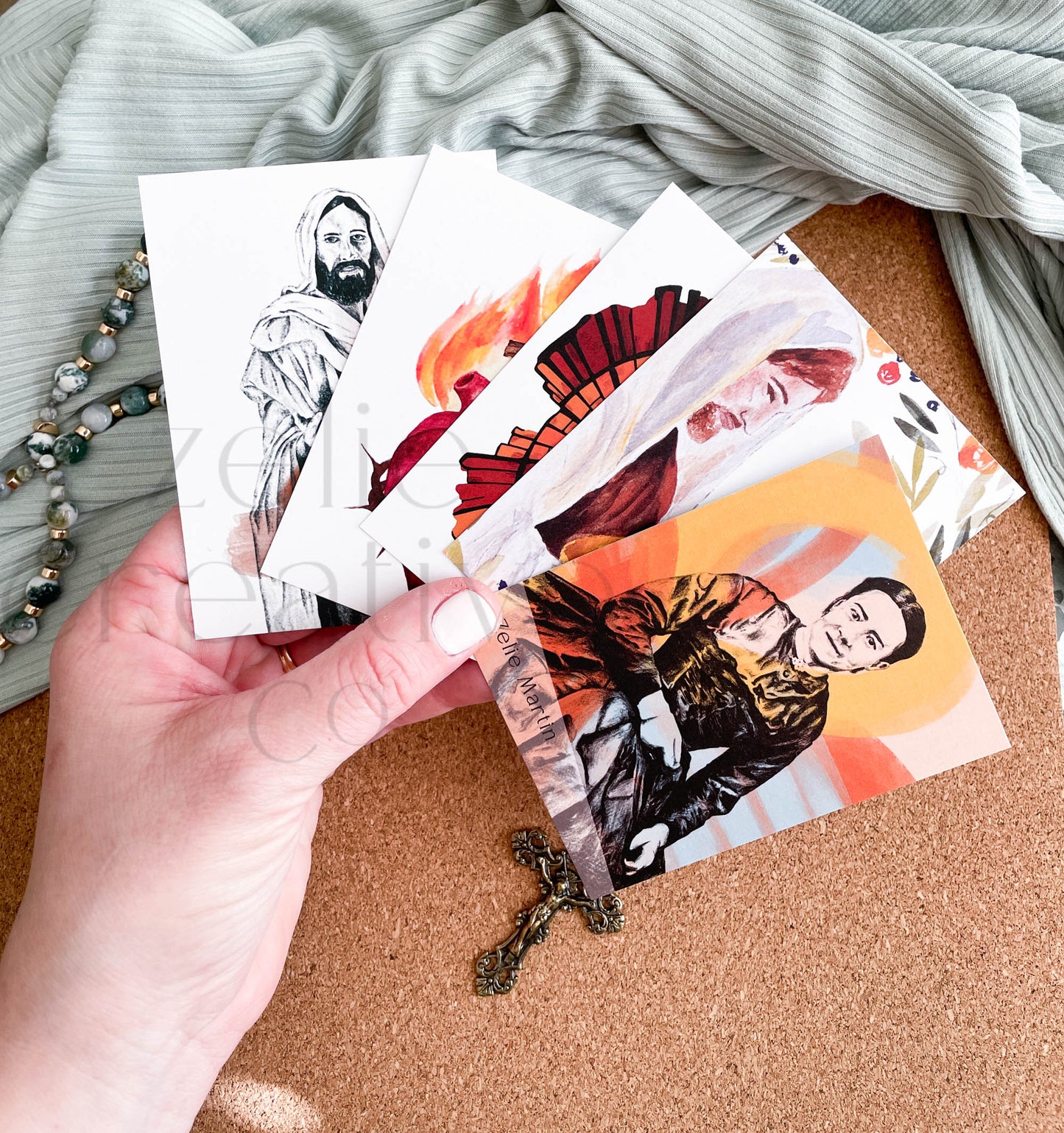 St. Mary Magdalene Catholic Holy Card – 3x4 Prayer Card with Original Watercolor Art & Unique Prayer | Conversion & Devotion | Prayer Ring or Gift