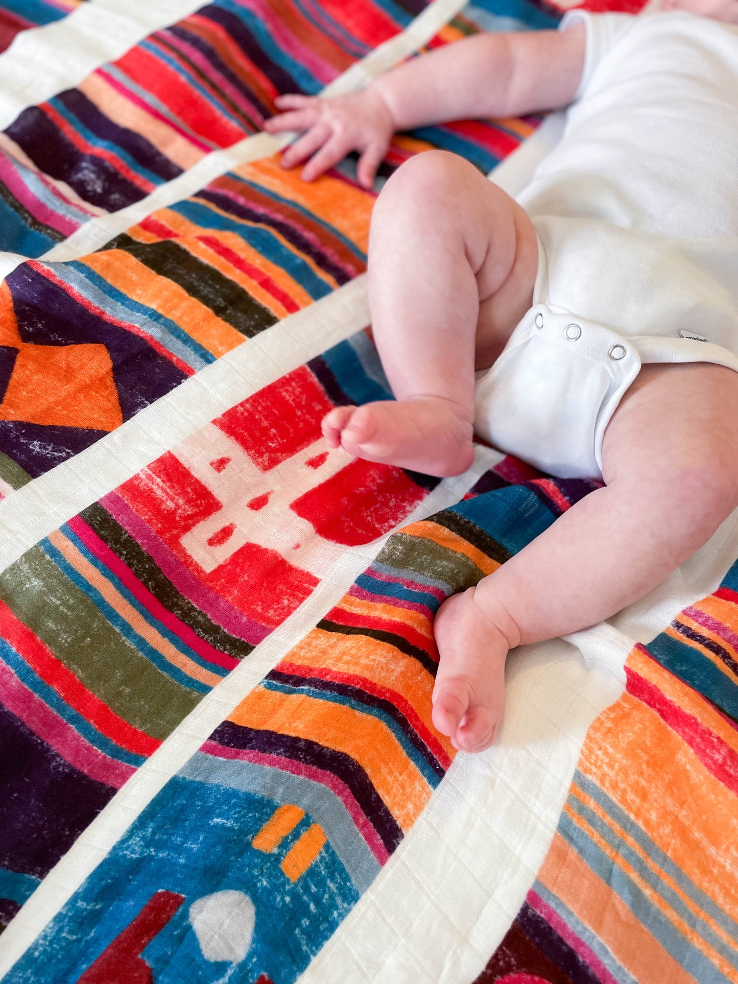 Blessed Stanley Rother Swaddle Blanket – 47"x47" Buttery Soft Muslin | Stole-Inspired Catholic Baby Gift, Baptism Blanket, or Mass Bag Essential