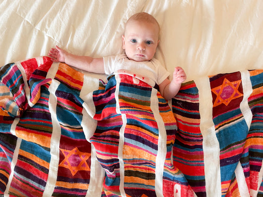 Blessed Stanley Rother Swaddle Blanket – 47"x47" Buttery Soft Muslin | Stole-Inspired Catholic Baby Gift, Baptism Blanket, or Mass Bag Essential