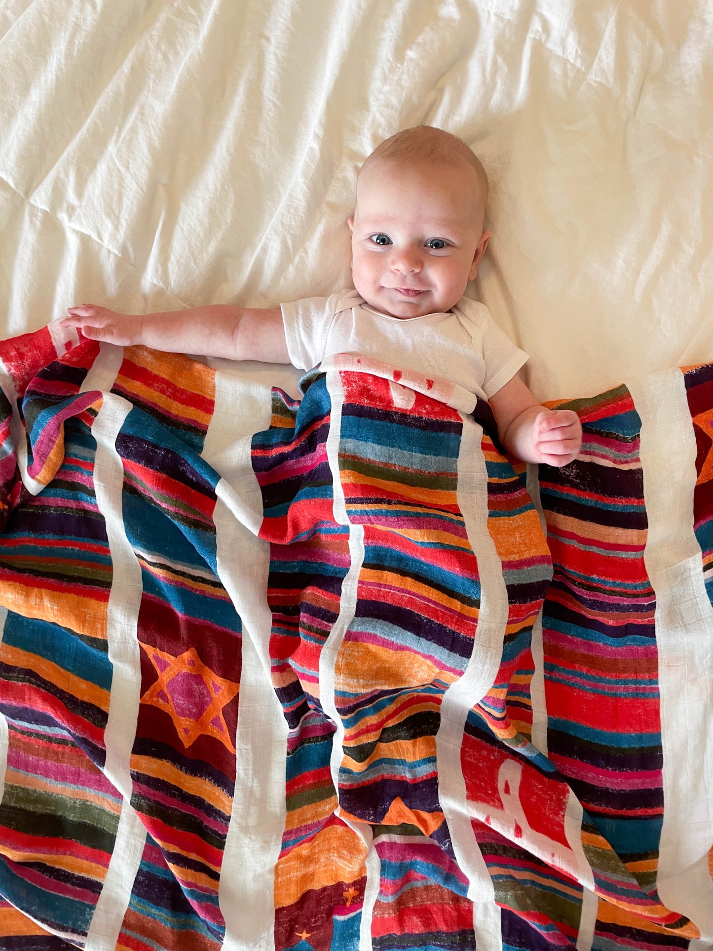 Blessed Stanley Rother Swaddle Blanket – 47"x47" Buttery Soft Muslin | Stole-Inspired Catholic Baby Gift, Baptism Blanket, or Mass Bag Essential