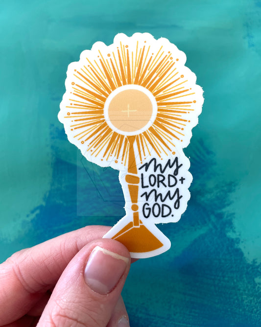My Lord & My God, Monstrance  |  Sticker