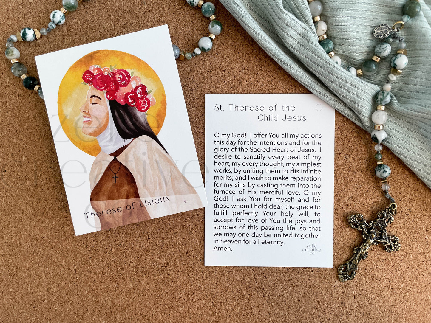 Saint Therese of Lisieux  |  Prayer Card