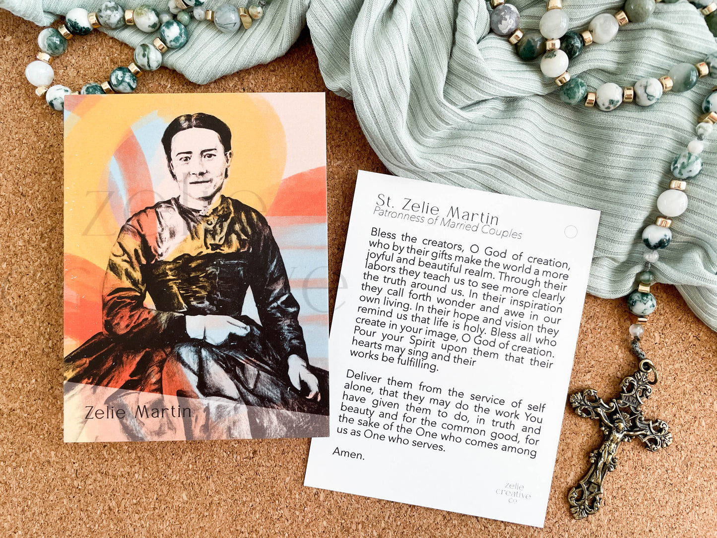 Saint Zelie Martin  |  Prayer Card
