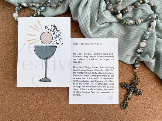 Source & Summit, Eucharist  |  Prayer Card