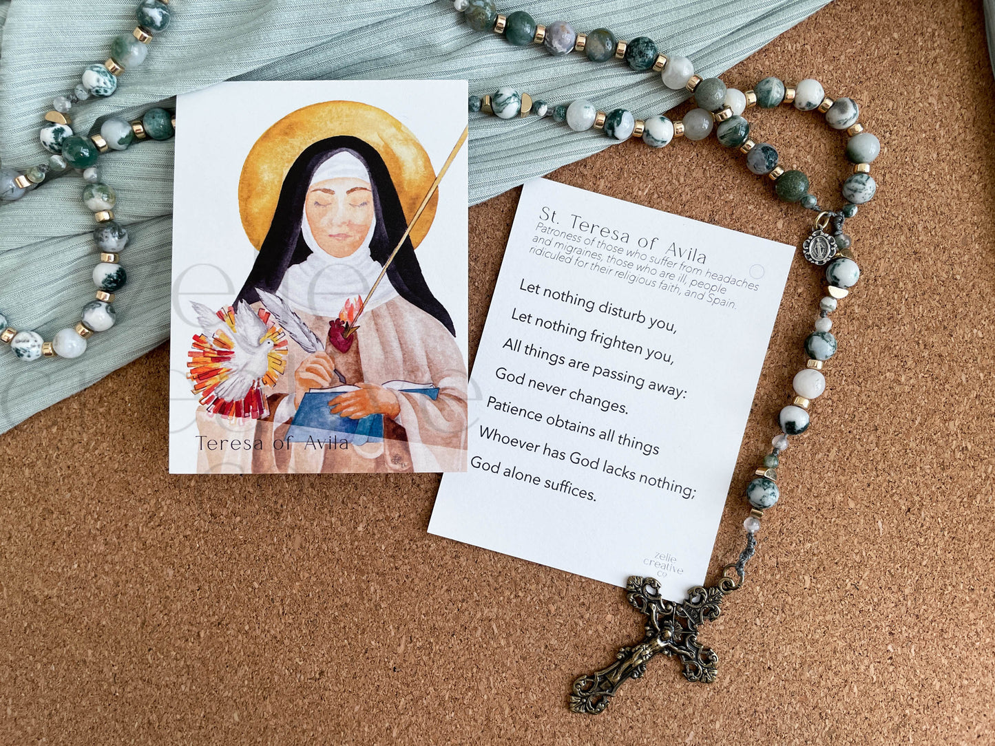 Saint Teresa of Avila  |  Prayer Card