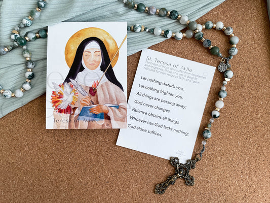 Saint Teresa of Avila  |  Prayer Card