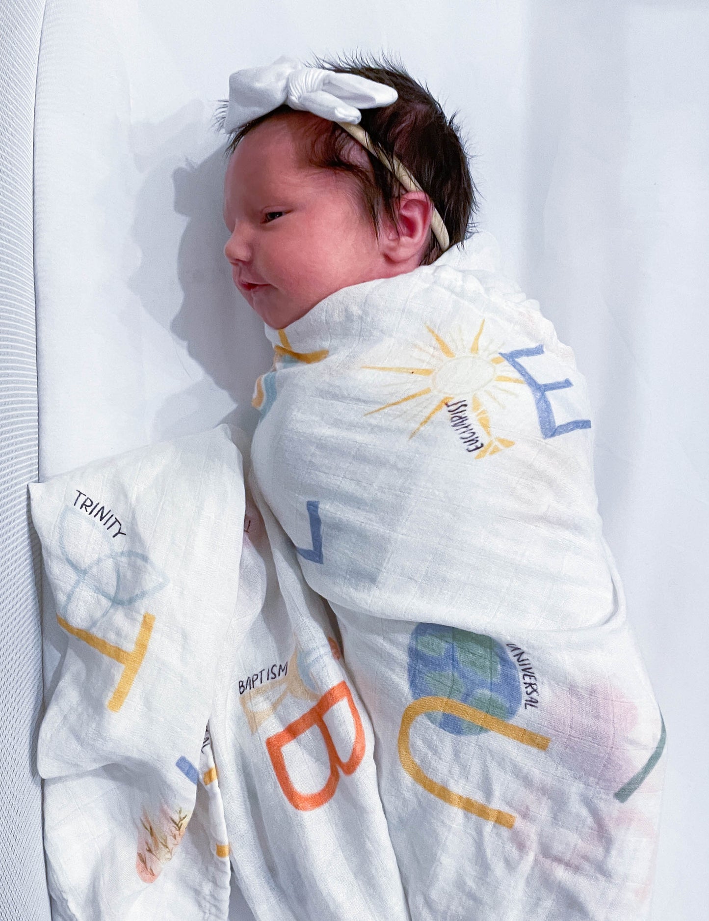 Catholic ABCs | Muslin Swaddle Blanket