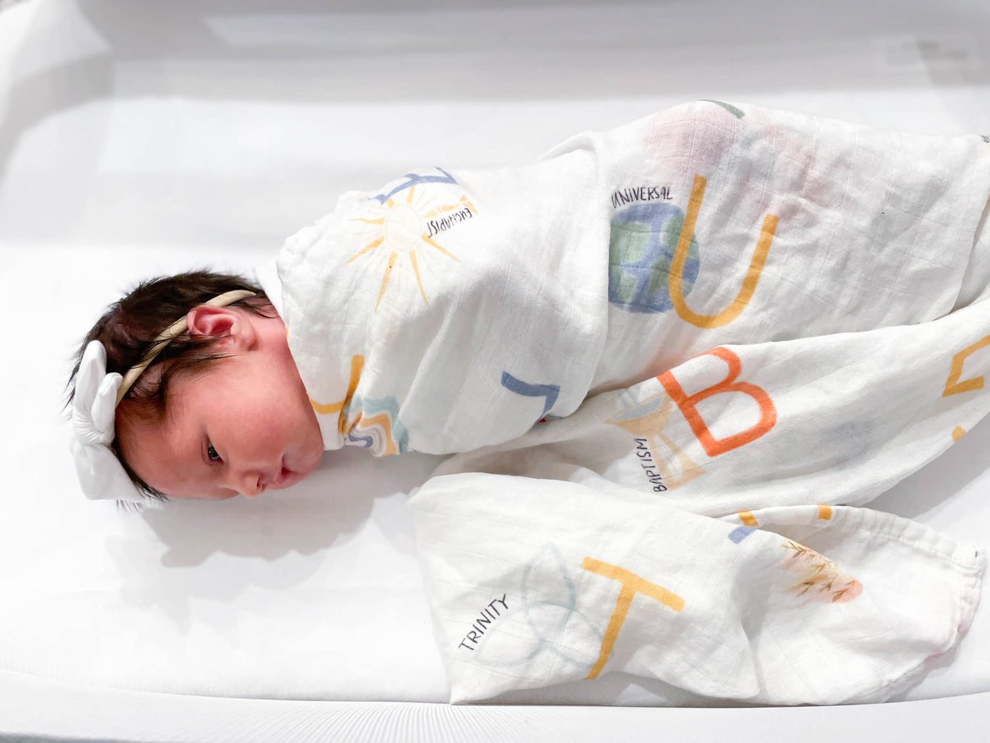 Catholic ABCs | Muslin Swaddle Blanket