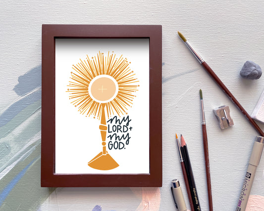 My Lord & My God, Monstrance  |  Print