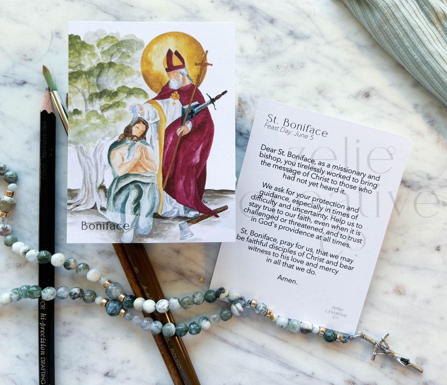 Saint Boniface | Prayer Card