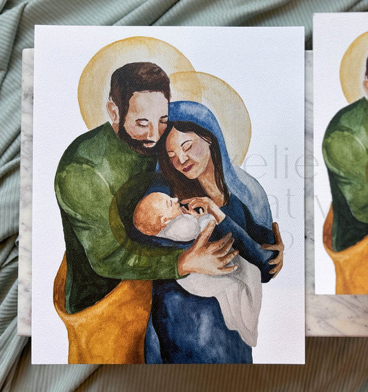 Watercolor Holy Family | Print