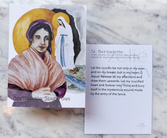 St. Bernadette Soubirous  |  Prayer Card