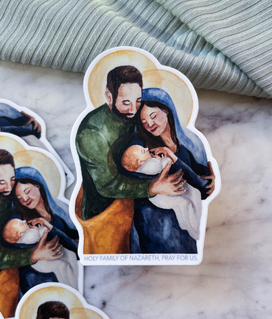 Watercolor Holy Family  |  Sticker