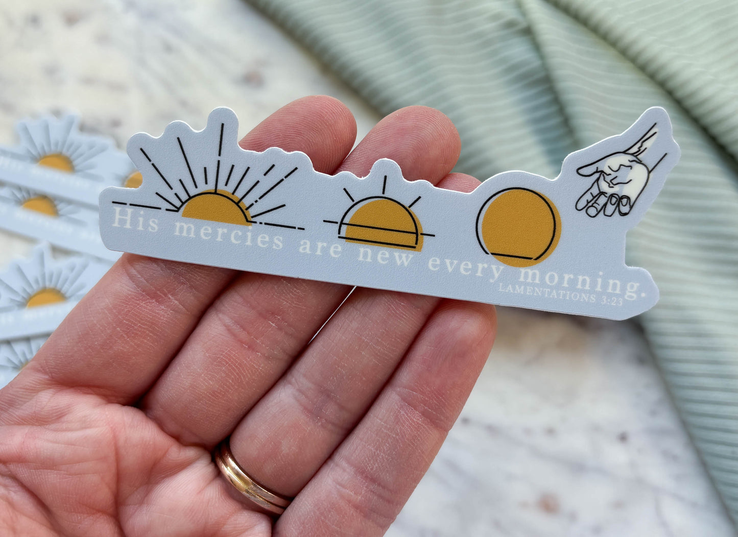 His Mercies Are New Sunrise  |  Sticker