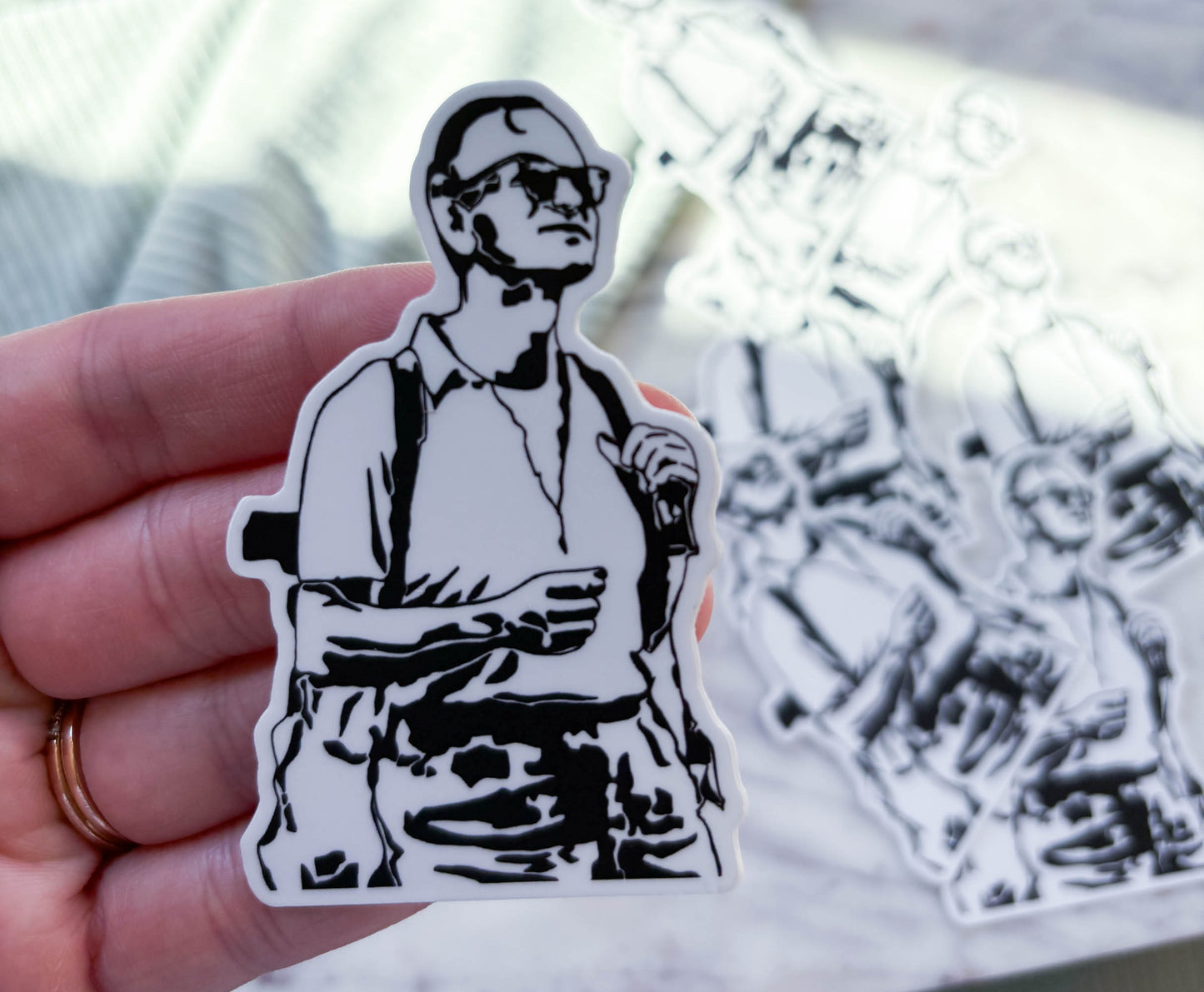 Saint John Paul II Backpacking  |  Sticker