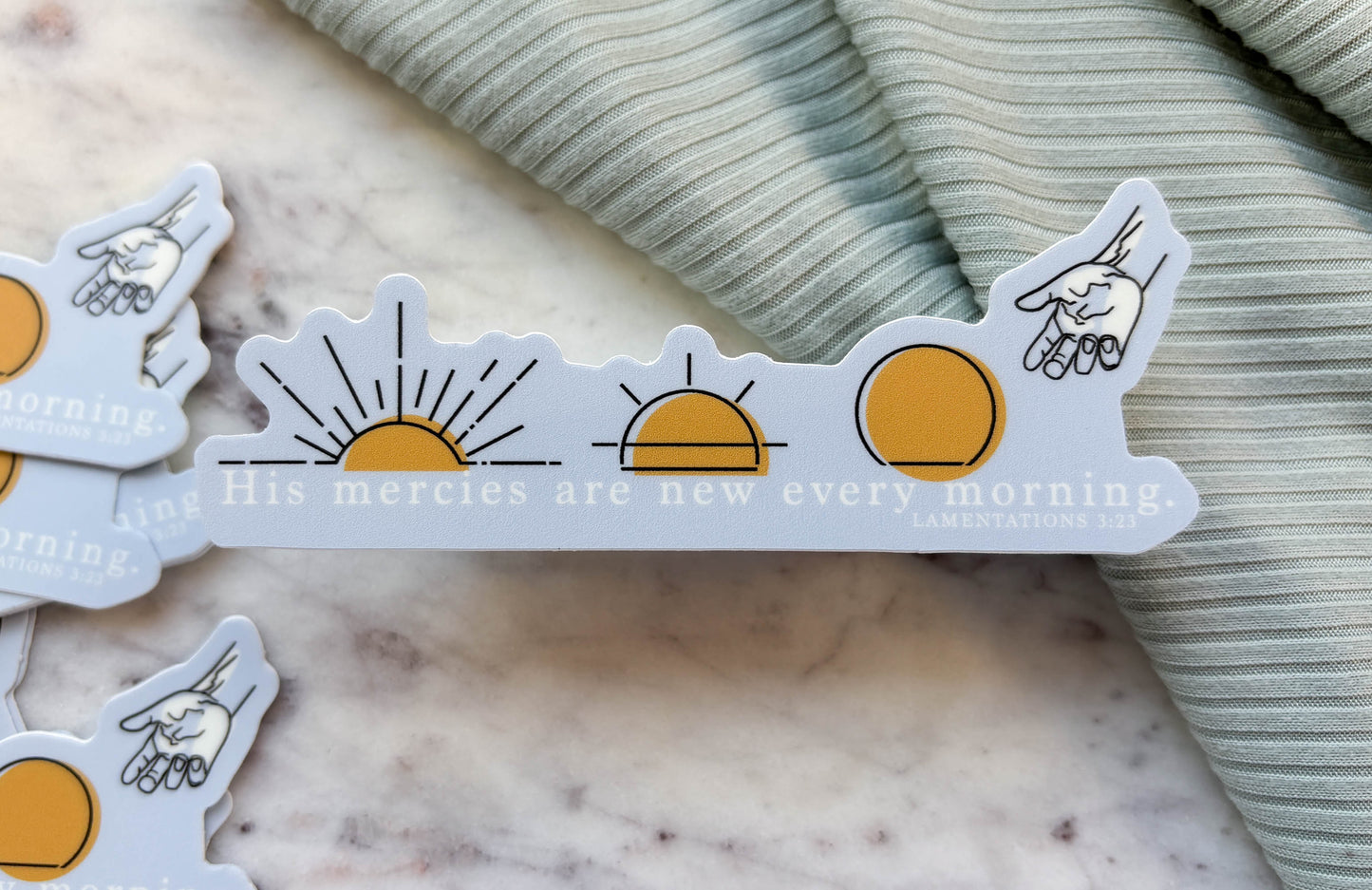 His Mercies Are New Sunrise  |  Sticker