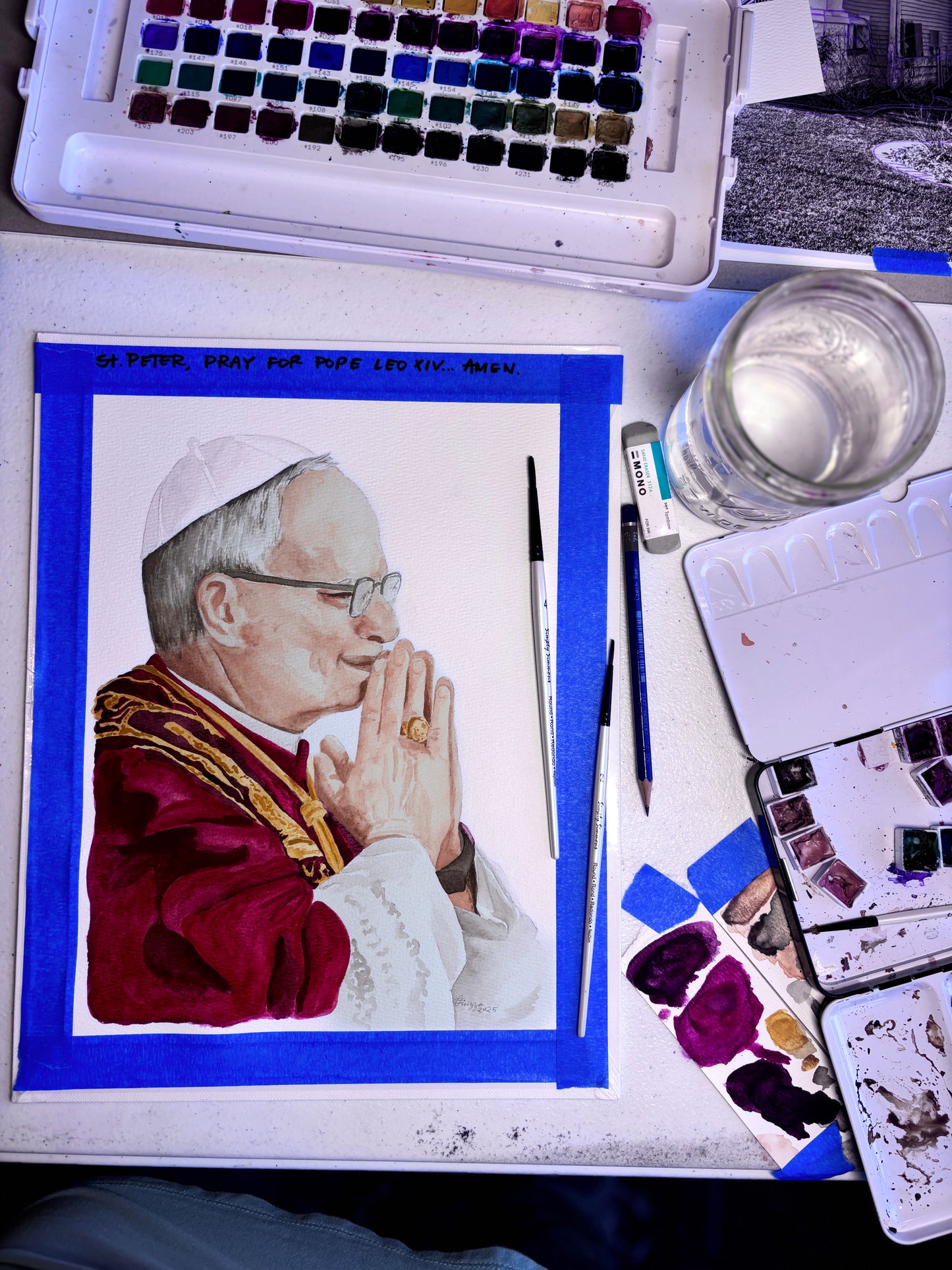 Pope Leo XIV Watercolor | Print (PREORDER ONLY!)