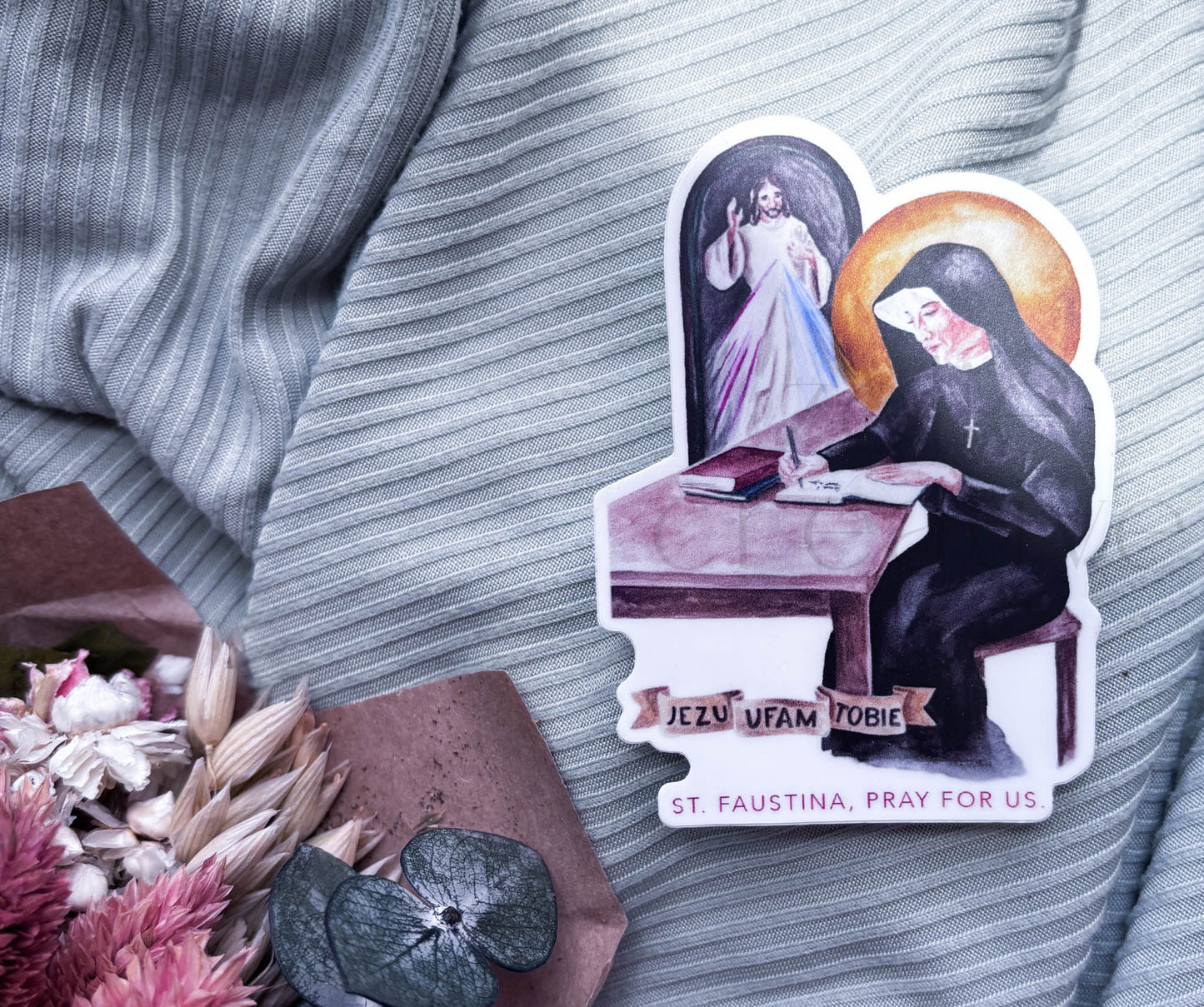 St. Faustina Kowalska, Divine Mercy  |  Sticker