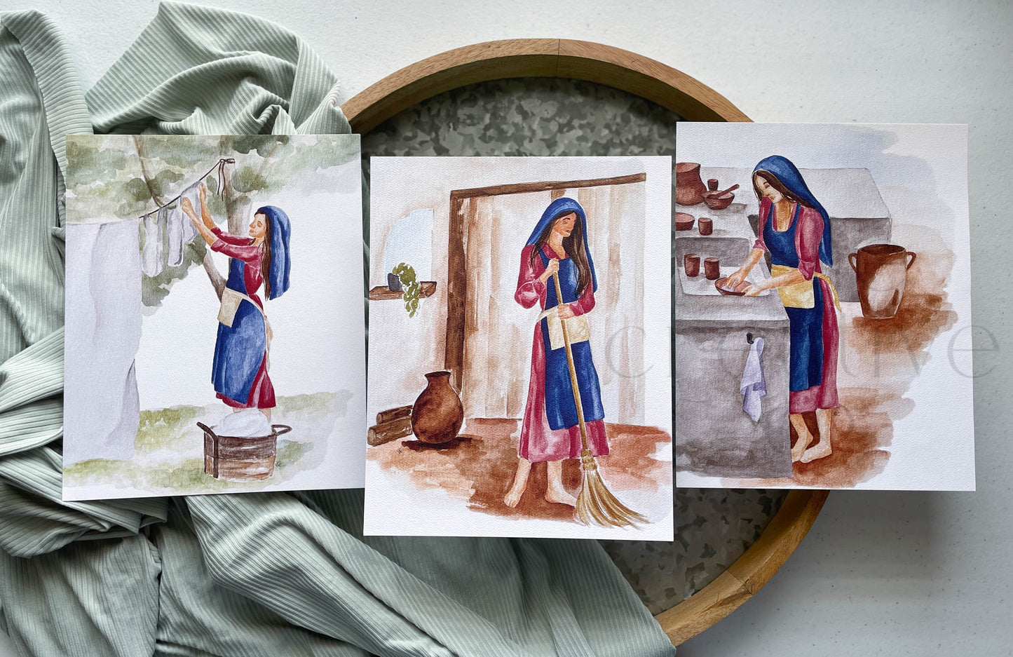 Mary's Work, Dishes | Print