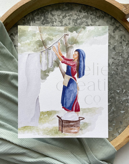 Mary's Work, Laundry | Print
