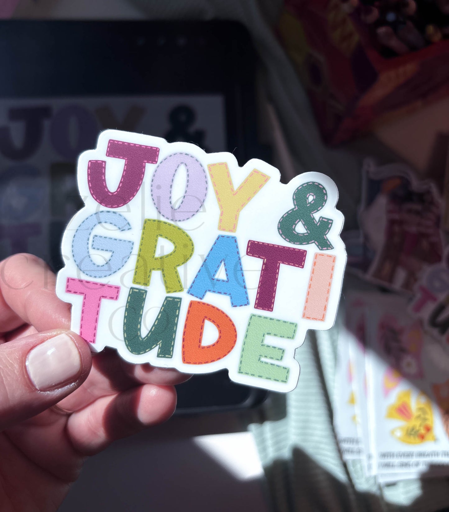 Joy & Gratitude  |  Sticker