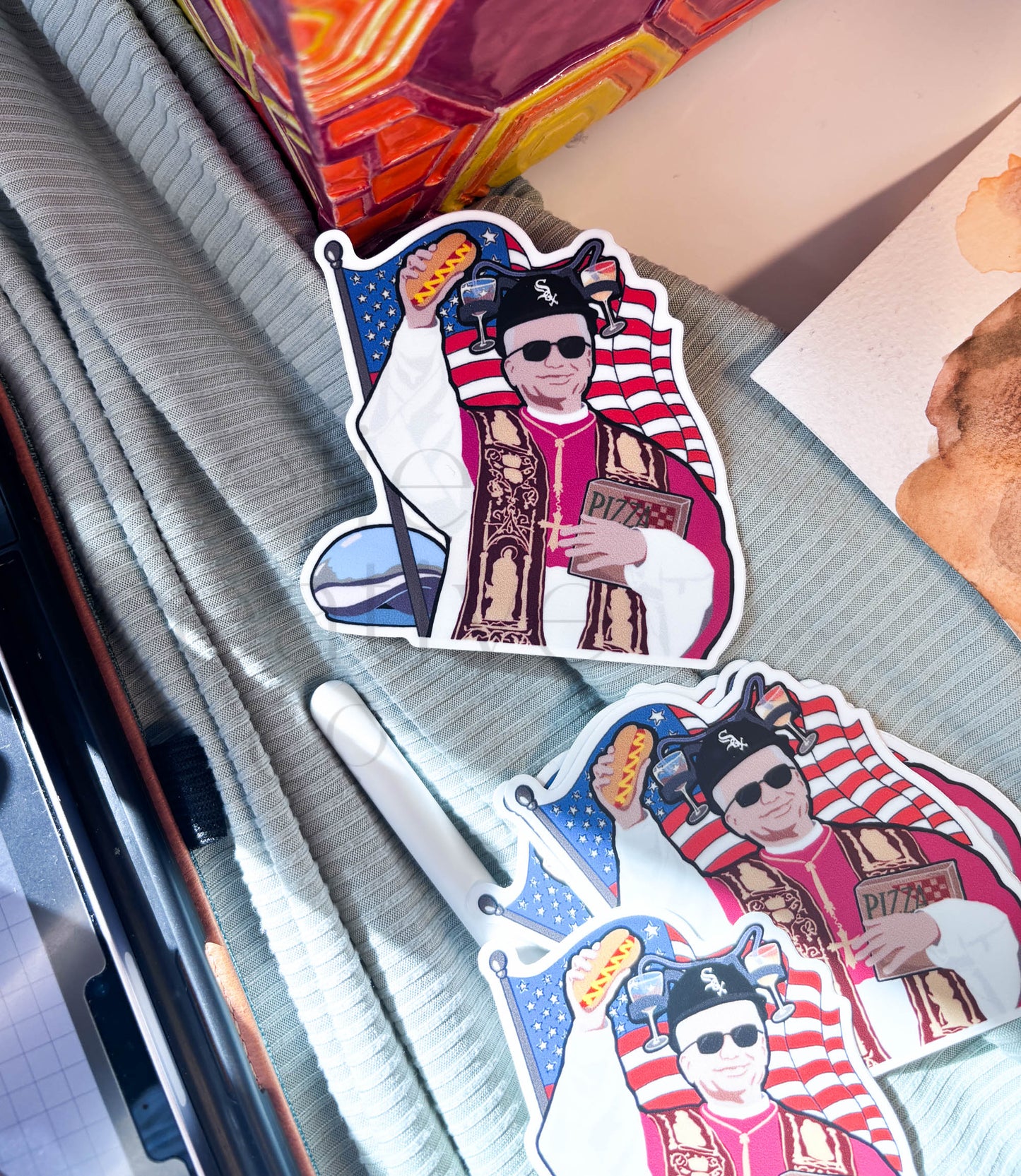 Pope Leo XIV, American Pope  |  Sticker