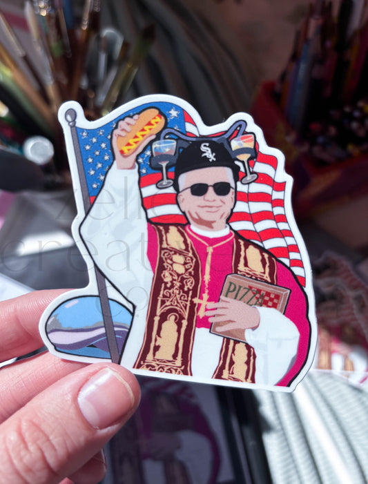 Pope Leo XIV, American Pope  |  Sticker