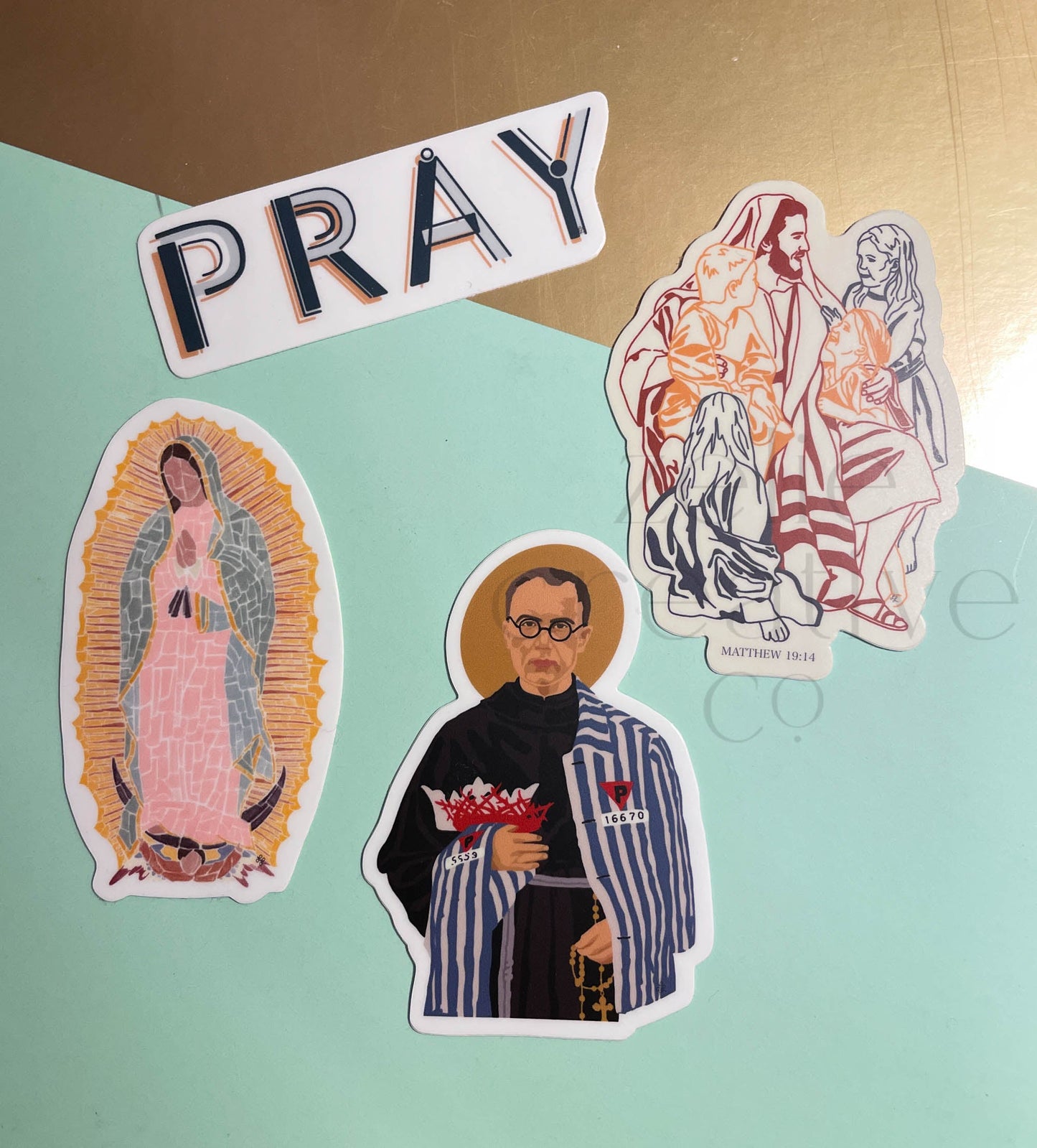 Saint Maximilian Kolbe, Color  |  Sticker
