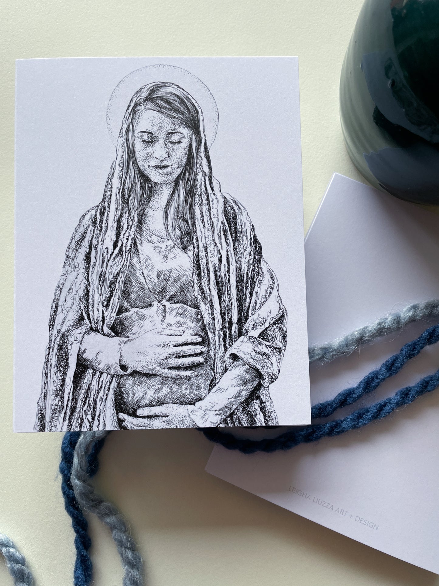 Mama Mary, Pen + Ink | Stationery
