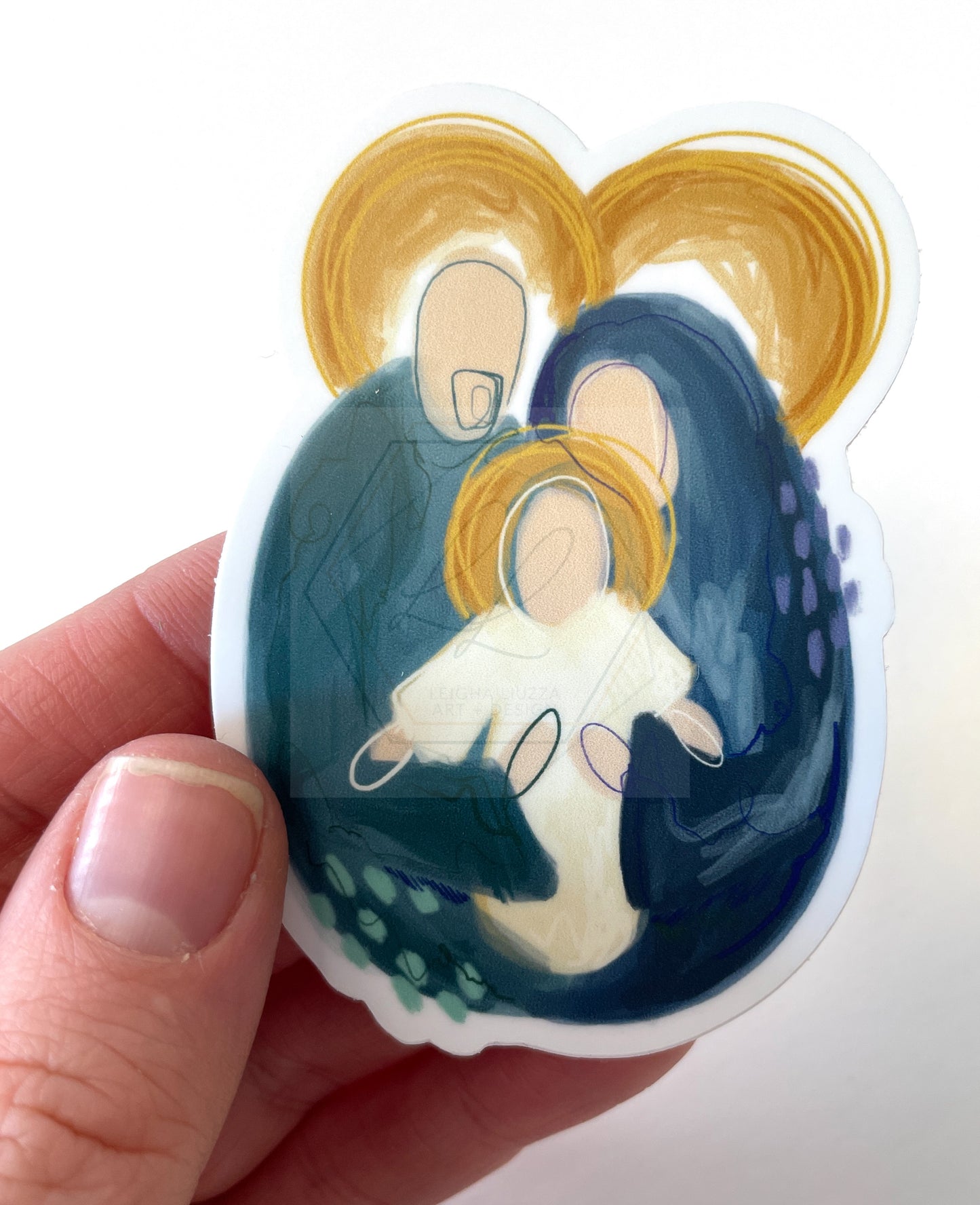 Holy Family, Abstract  |  Sticker