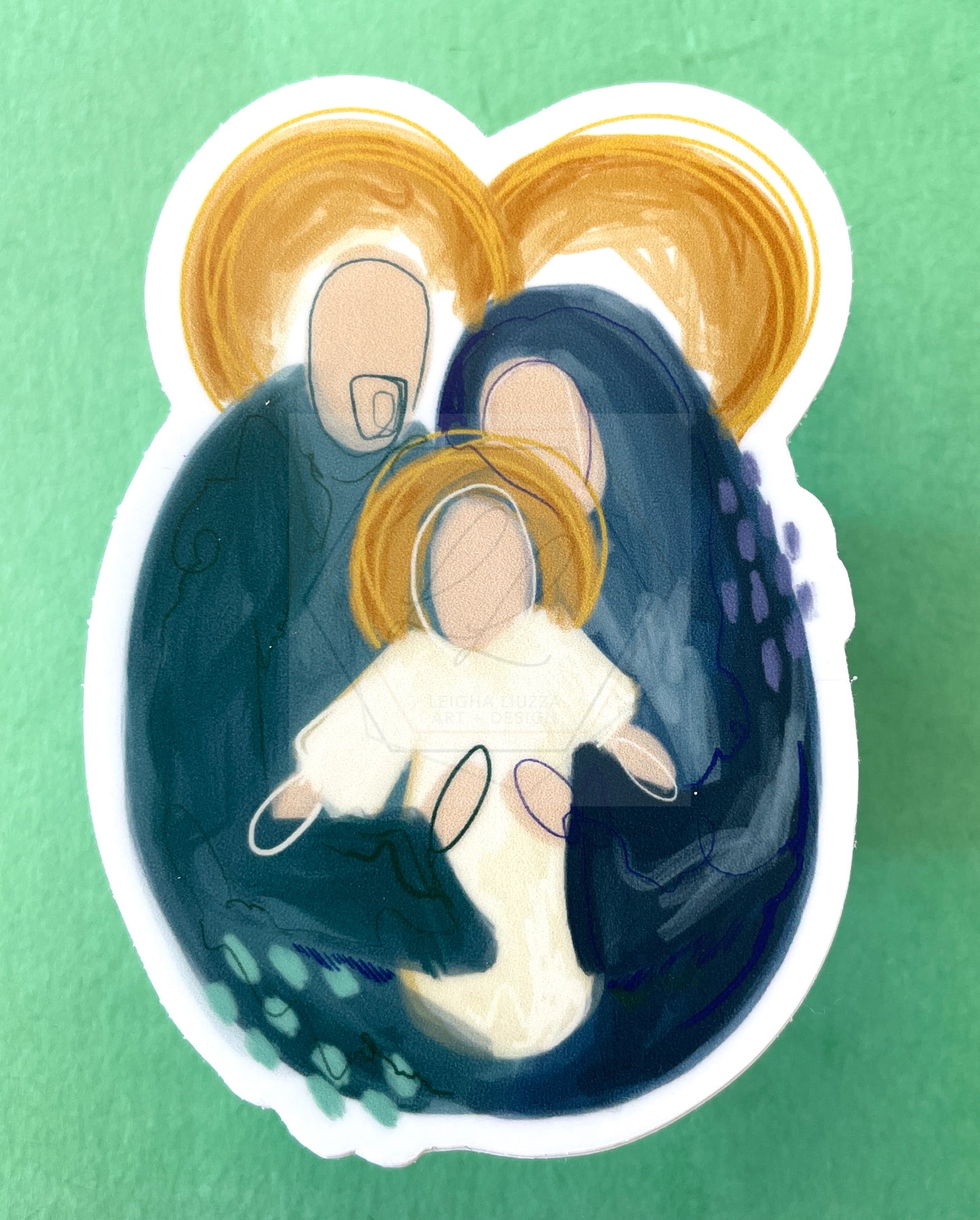 Holy Family, Abstract  |  Sticker