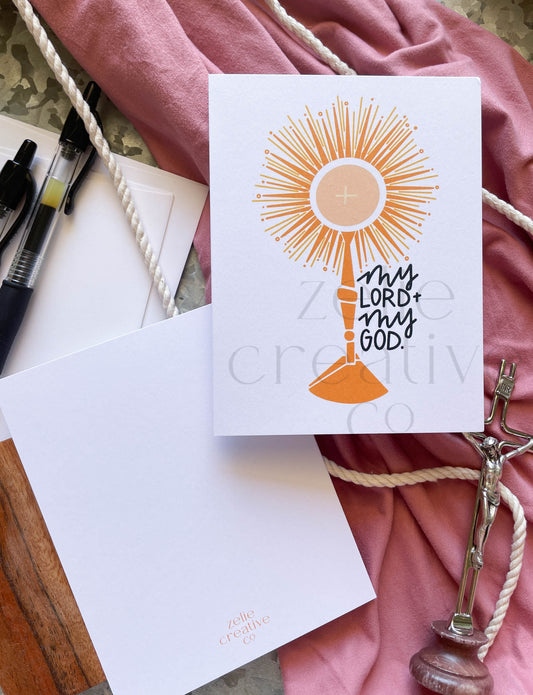 My Lord & My God, Monstrance | Stationery