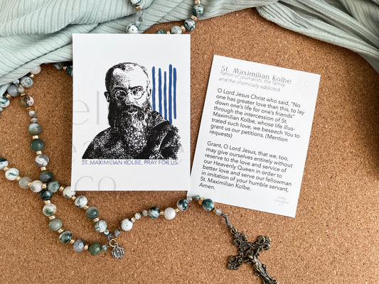 St. Maximilian Kolbe | Prayer Card