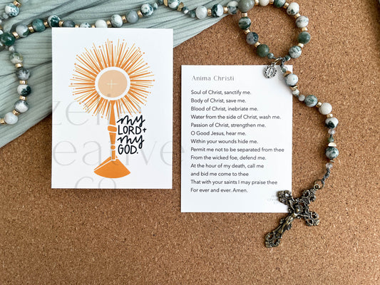 My Lord & My God, Anima Christi | Prayer Card