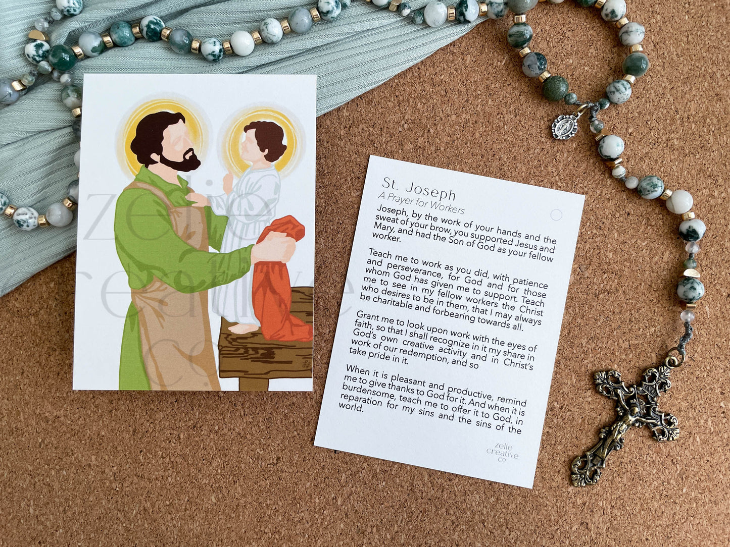 St. Joseph, A Prayer for Workers | Prayer Card