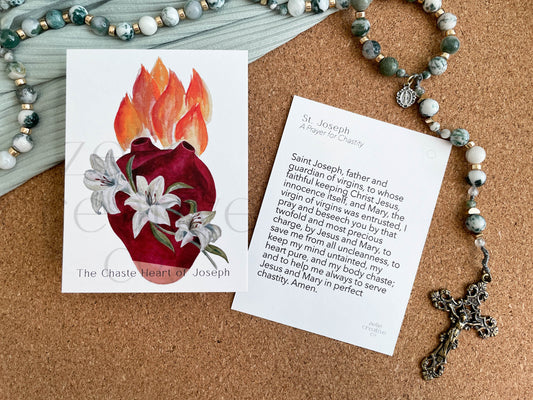 Chaste Heart of Joseph | Prayer Card